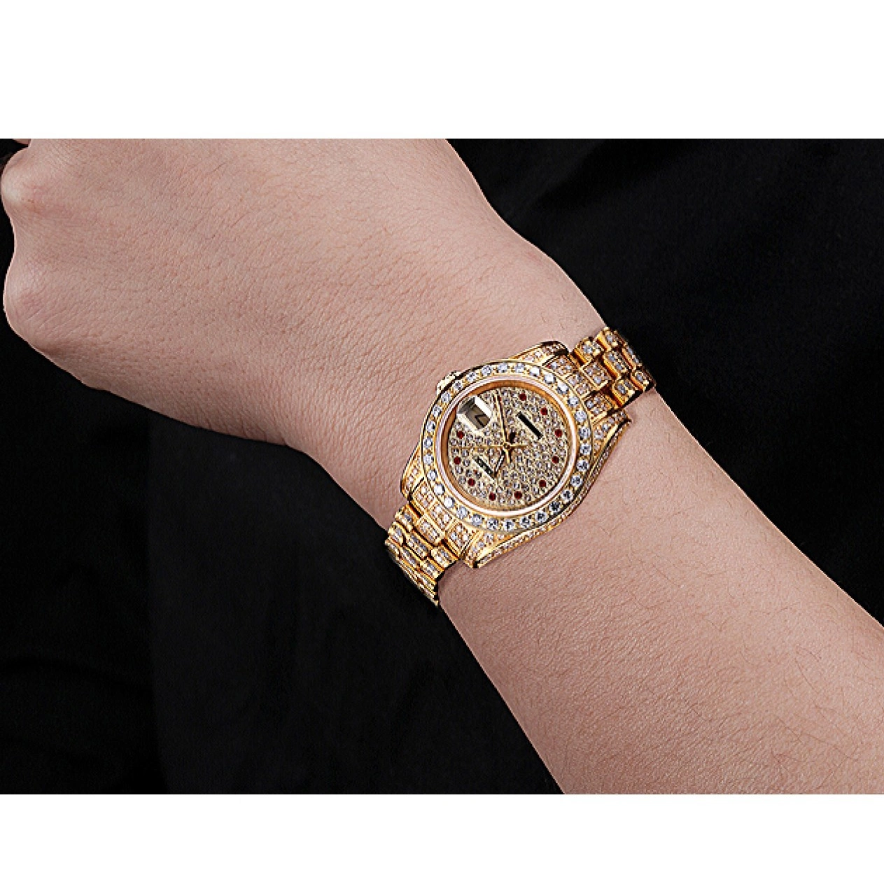 Good Copy Rolex Watches DateJust 622024 Swiss Diamond Rolex Dial Gold 0721